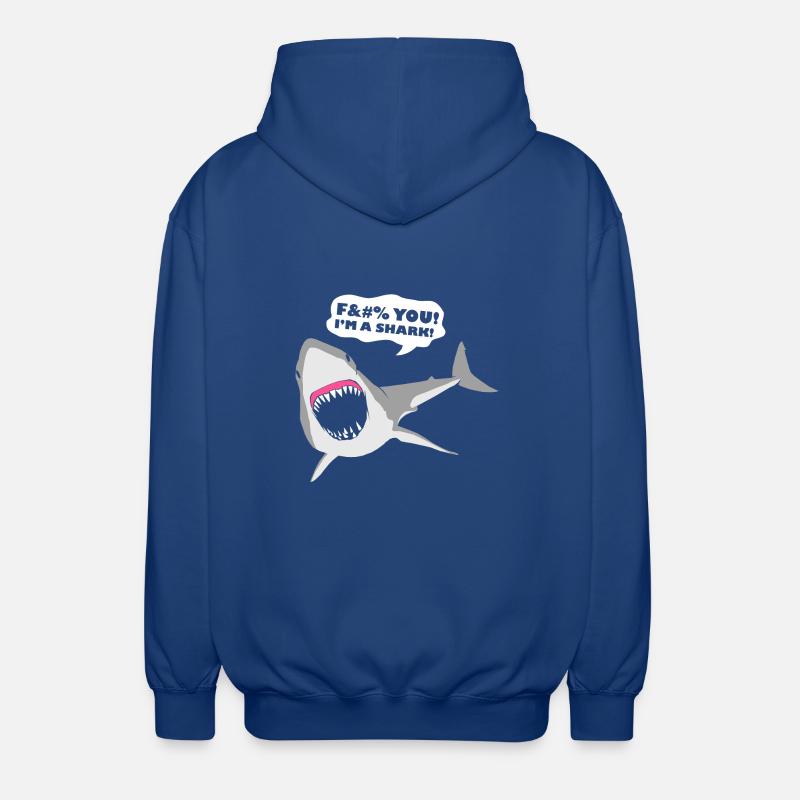 Ich bin ein Hai! - Unisex Kapuzenjacke - Royalblau