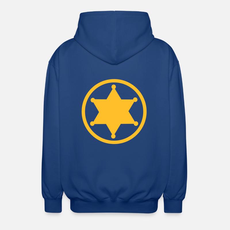Sheriff - Unisex Kapuzenjacke - Royalblau