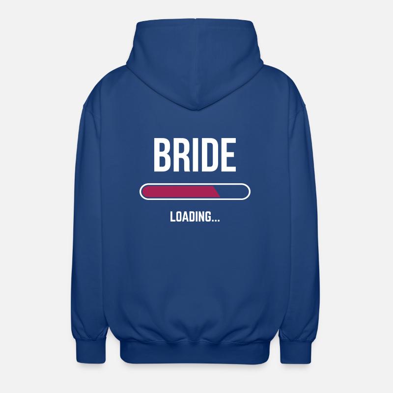Bride loading - Unisex Kapuzenjacke - Royalblau