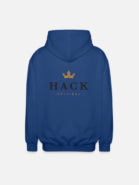 Hack Original Family Logo - Unisex Hooded Jacket - royal blue