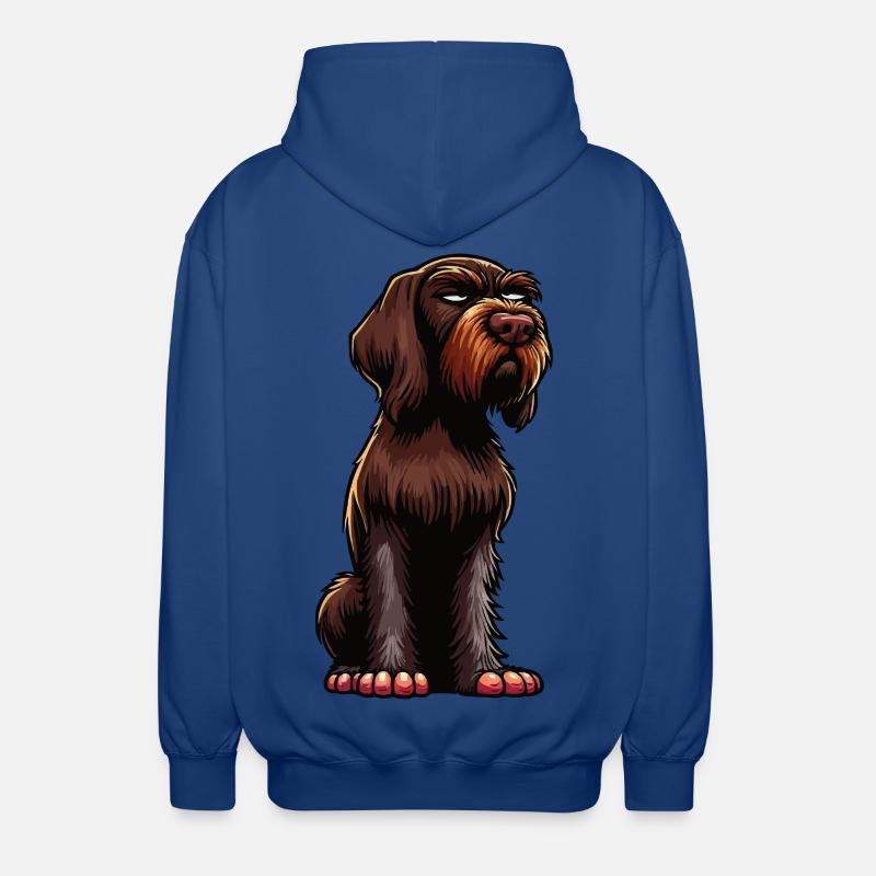 German Wirehaired German Wirehaired Owner - Unisex Hooded Jacket - royal blue