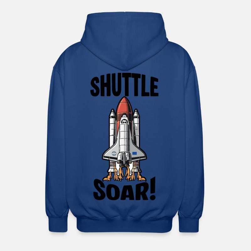 Navette Spatiale Décollage Shuttle Soar - Veste à capuche unisexe - bleu royal