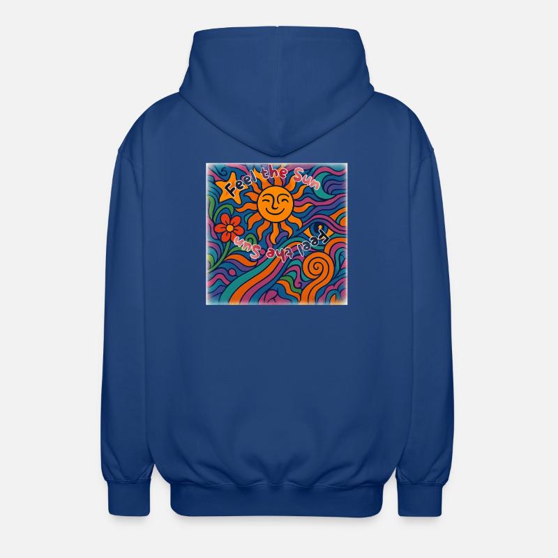 Feel the Sun - Summer Design - Veste à capuche unisexe - bleu royal