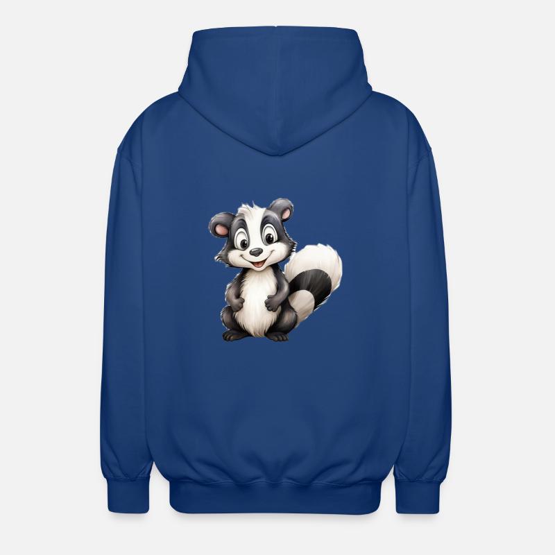 Classe mouffette ou mouffette - Veste à capuche unisexe - bleu royal