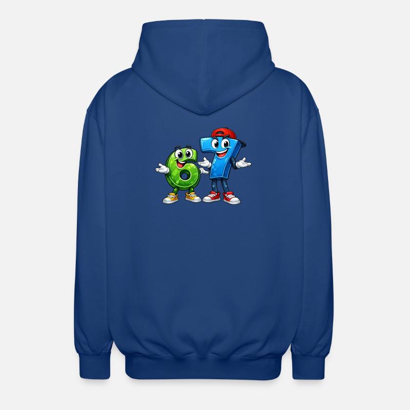 67 sixseven - Veste à capuche unisexe - bleu royal
