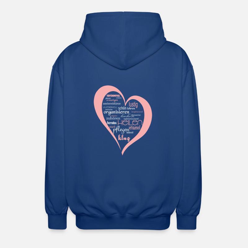 Krankenschwester Herz - Unisex Kapuzenjacke - Royalblau