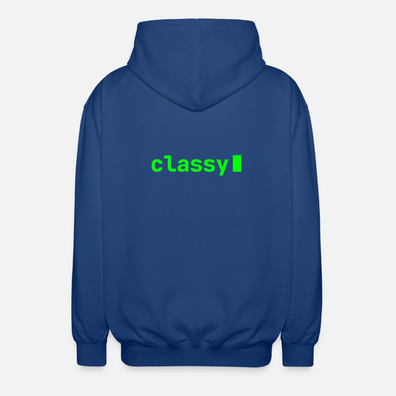 classy | Developer mood - Unisex Hooded Jacket - royal blue