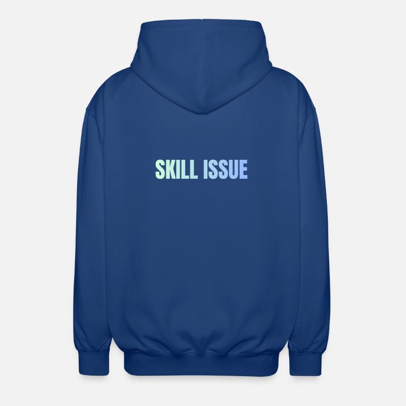 Skill Issue Gradient - Unisex Kapuzenjacke - Royalblau
