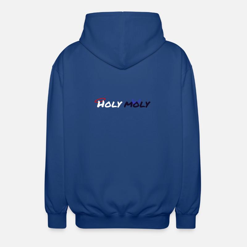 Heiliger Moly-Design - Unisex Kapuzenjacke - Royalblau