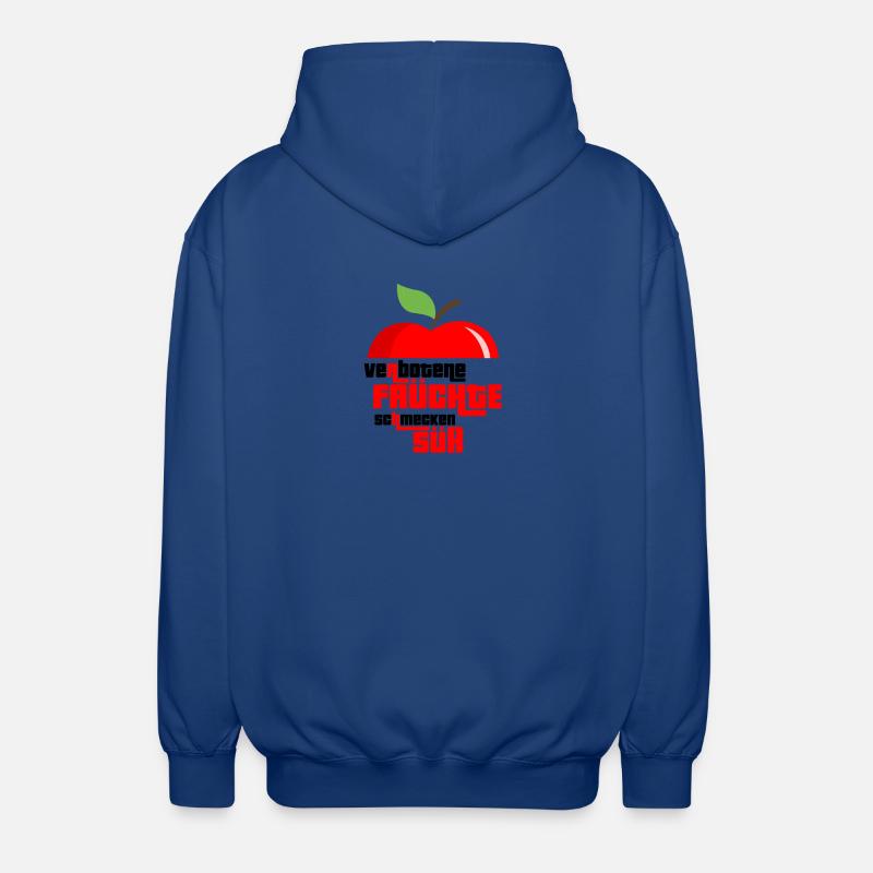 Obst Früchte Geschenkidee Früchte Funsprüche Obst - Unisex Kapuzenjacke - Royalblau