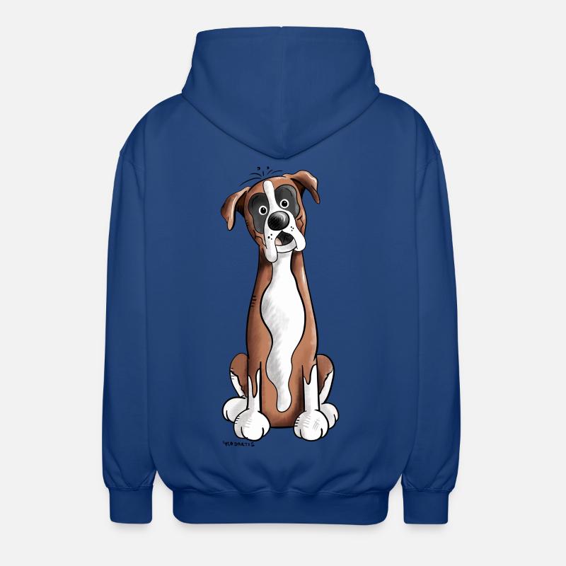 Drôle Deutscher Boxer - Boxer Alleman - Veste à capuche unisexe - bleu royal