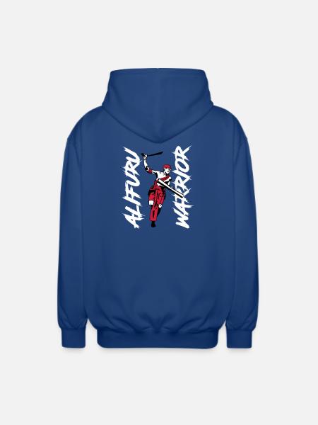 Alifuru Warrior Man - Unisex Hooded Jacket - royal blue