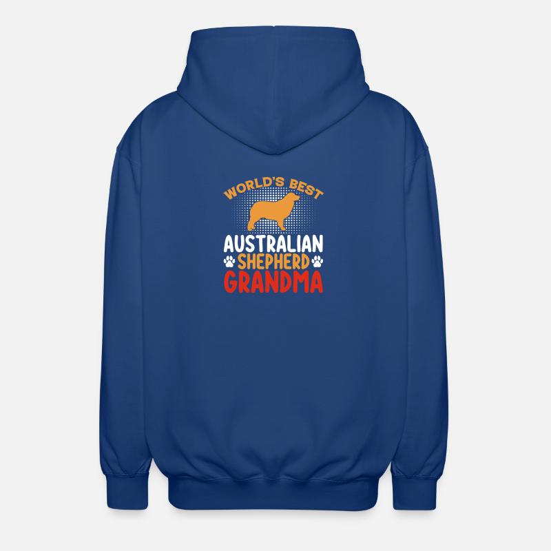 Maman berger australien cachée - Veste à capuche unisexe - bleu royal