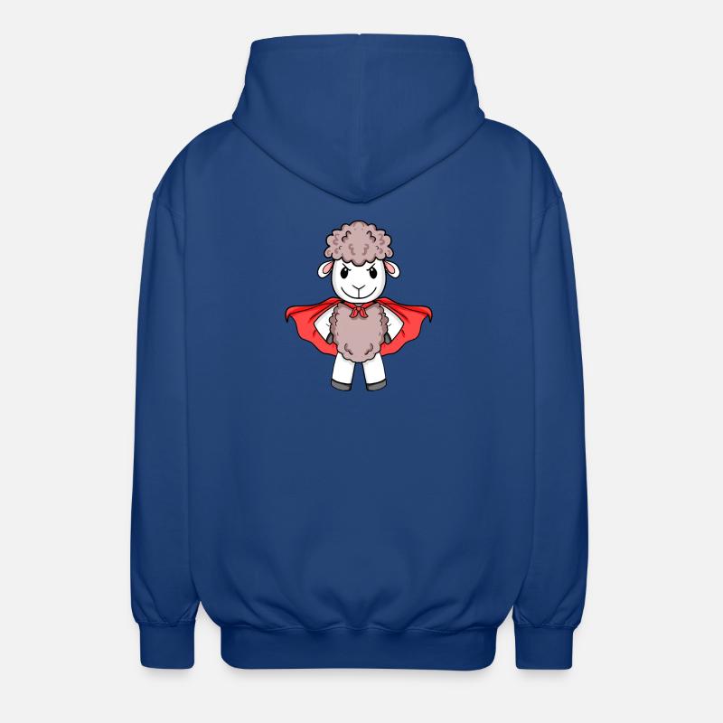 Schaf Superheld - Unisex Kapuzenjacke - Royalblau