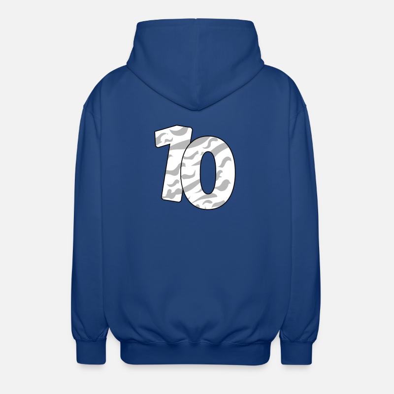 10 - Veste à capuche unisexe - bleu royal