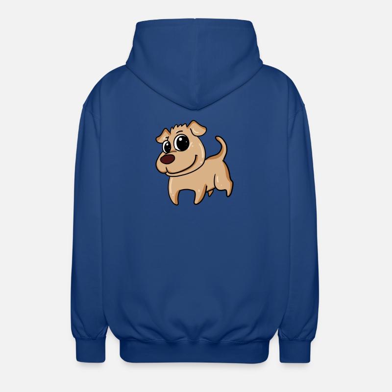 Chien mignon - Veste à capuche unisexe - bleu royal
