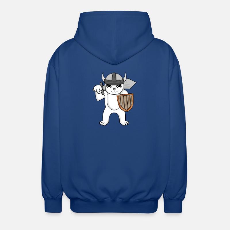 Viking Bear - Unisex Hooded Jacket - royal blue