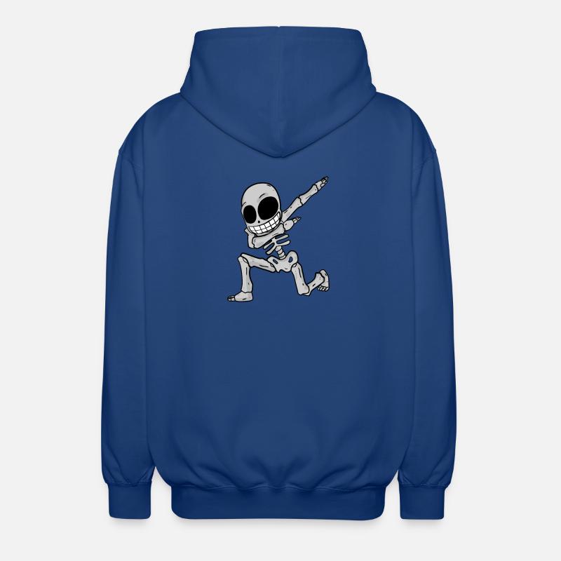 Dabbing de squelette - Veste à capuche unisexe - bleu royal