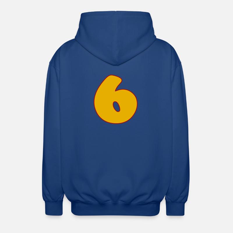 6 - Veste à capuche unisexe - bleu royal