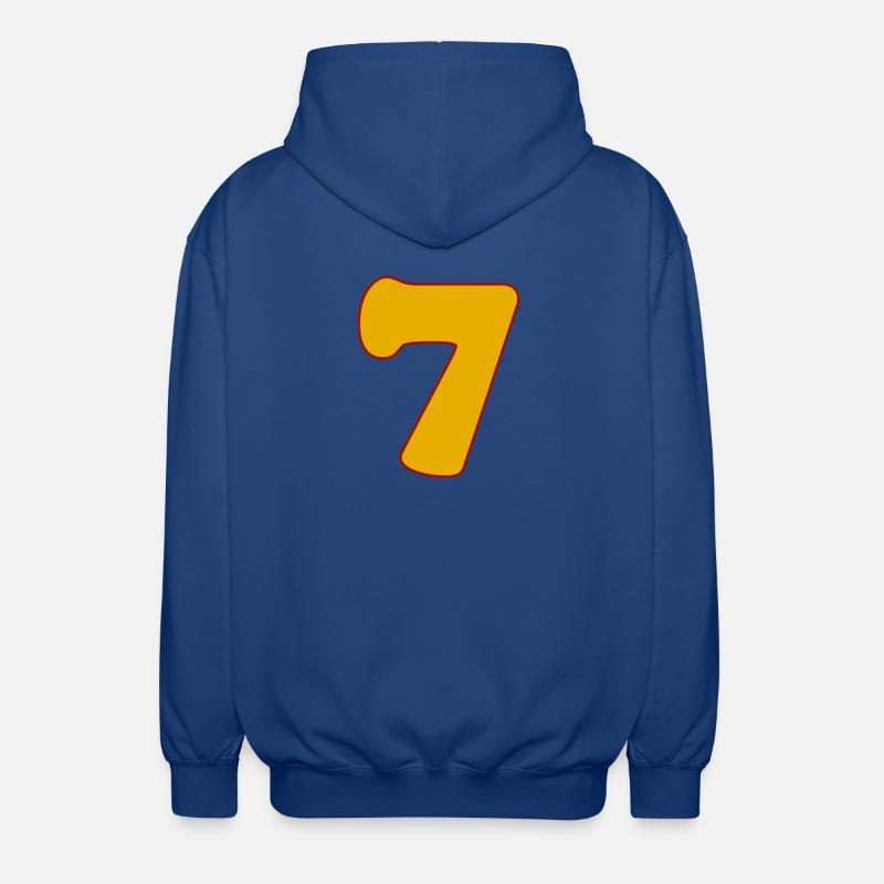 7 - Veste à capuche unisexe - bleu royal