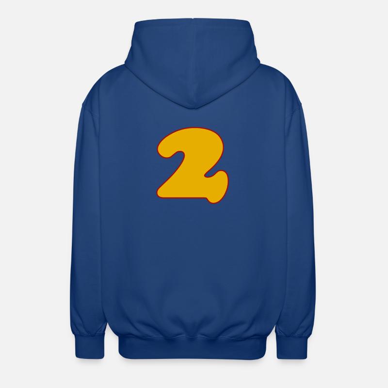 2 - Veste à capuche unisexe - bleu royal