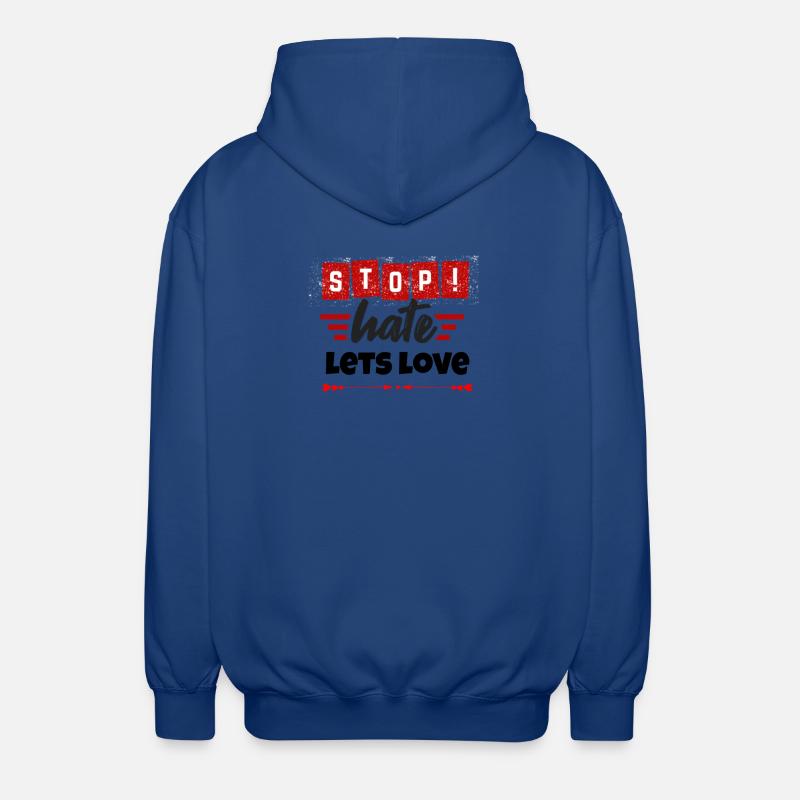 Saint-Valentin, Saint-Valentin, Saint-Valentin - Veste à capuche unisexe - bleu royal
