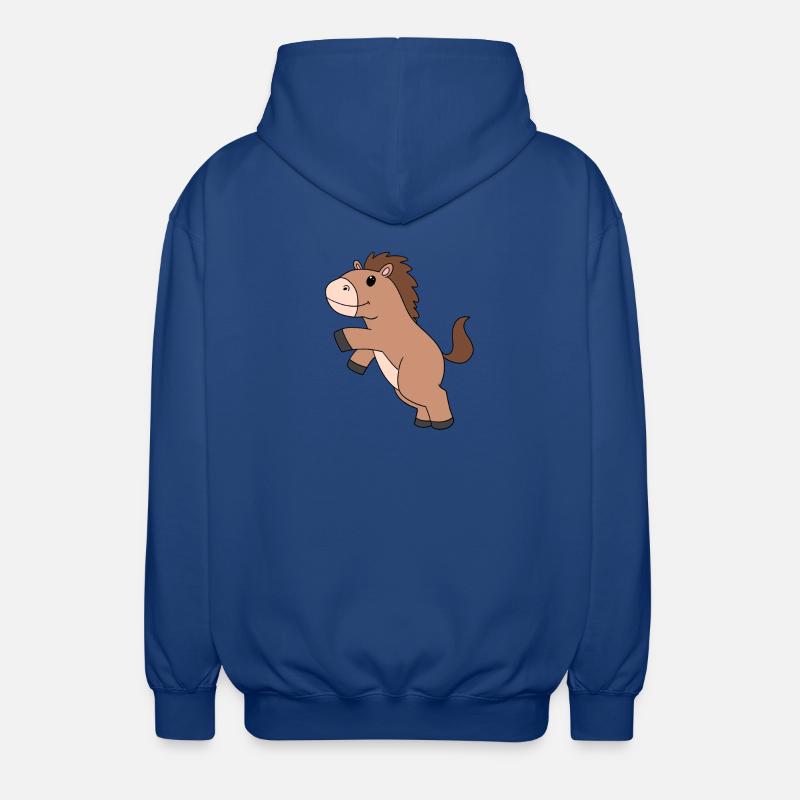 Cheval mignon - Veste à capuche unisexe - bleu royal