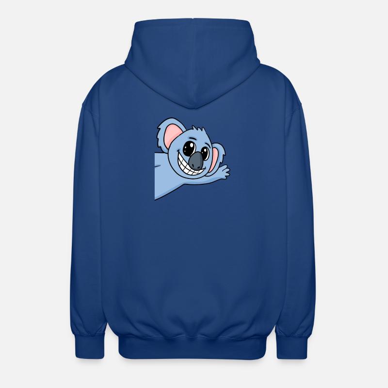 Koala Salutation Salutation Koala Bear - Veste à capuche unisexe - bleu royal
