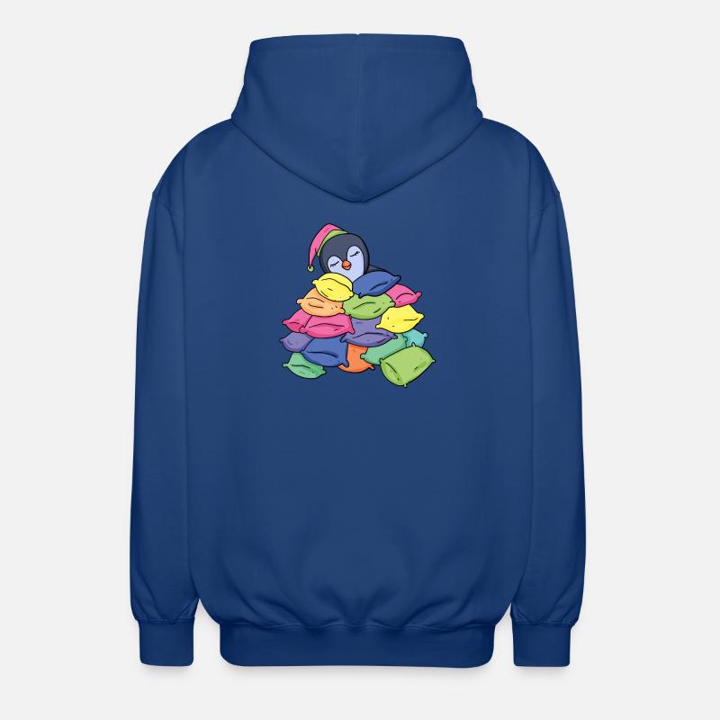 Sleeping Penguin - Unisex Hooded Jacket - royal blue