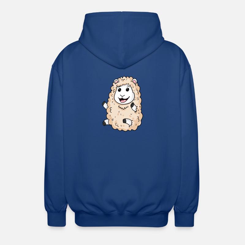 Sheep - Unisex Hooded Jacket - royal blue