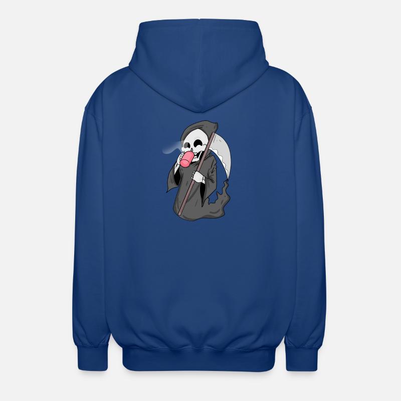 Faucheuse au café - Veste à capuche unisexe - bleu royal