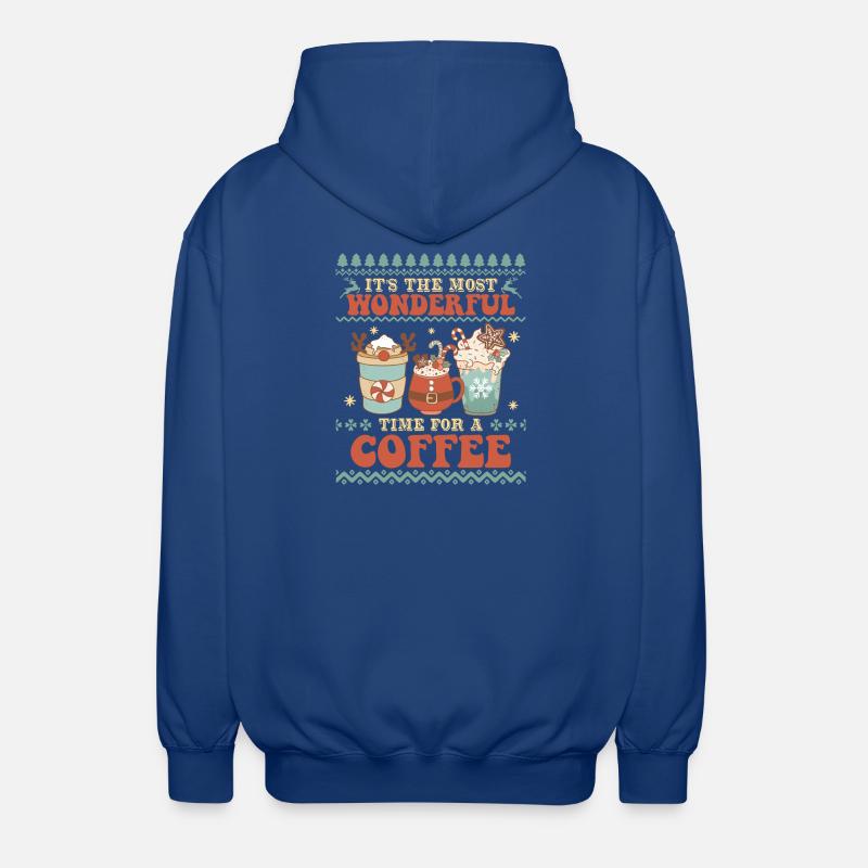 Pull de Noël moche - Veste à capuche unisexe - bleu royal