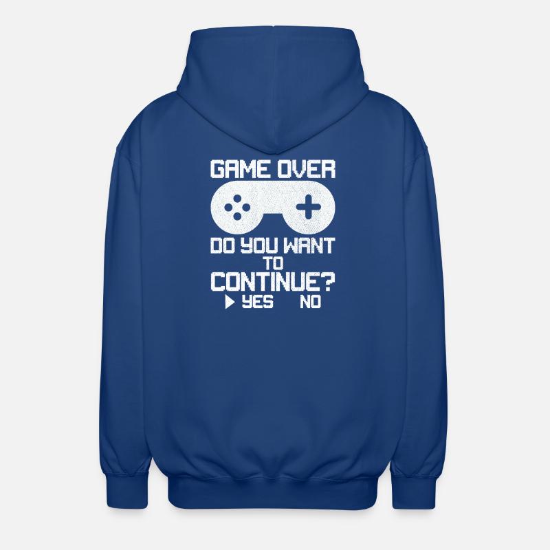 Game Over Willst du weitermachen? - Unisex Kapuzenjacke - Royalblau