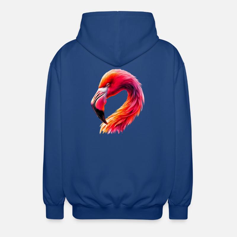 Flamant - Veste à capuche unisexe - bleu royal