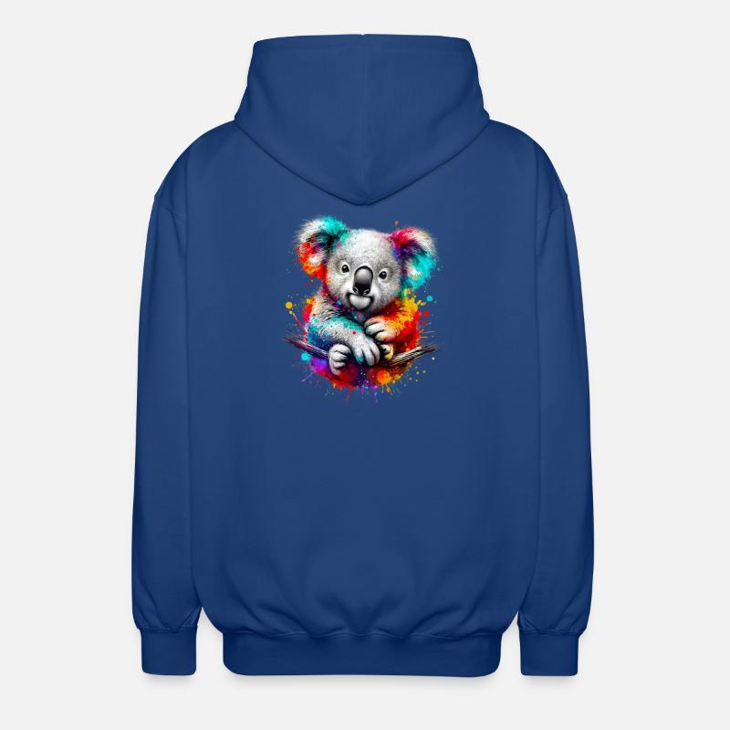 Koala - Veste à capuche unisexe - bleu royal