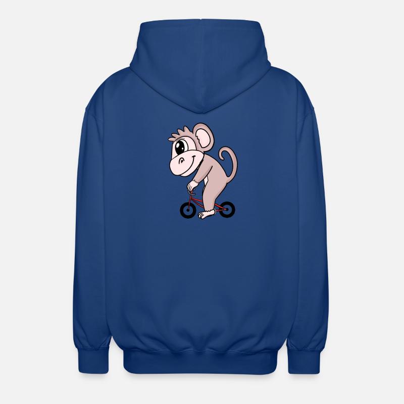 Vélo de singe - Veste à capuche unisexe - bleu royal