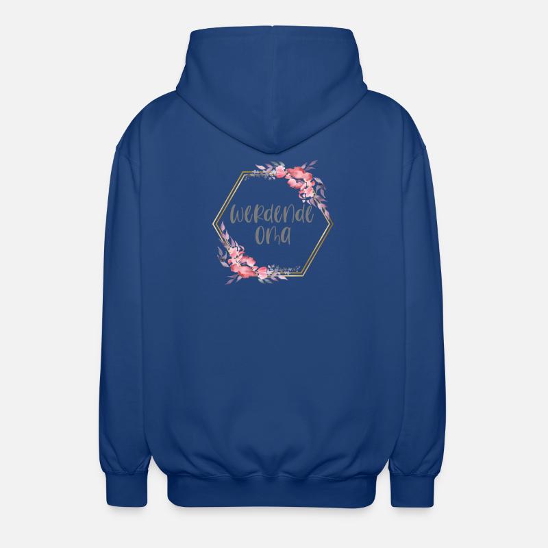 Boho werdende Oma Schwangerschaft Geschenk - Unisex Kapuzenjacke - Royalblau