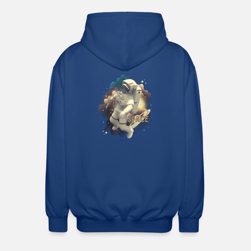 Astronaute dans la magie spatiale - Veste à capuche unisexe - bleu royal
