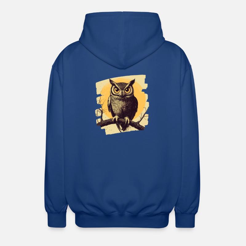 Eule - Unisex Kapuzenjacke - Royalblau