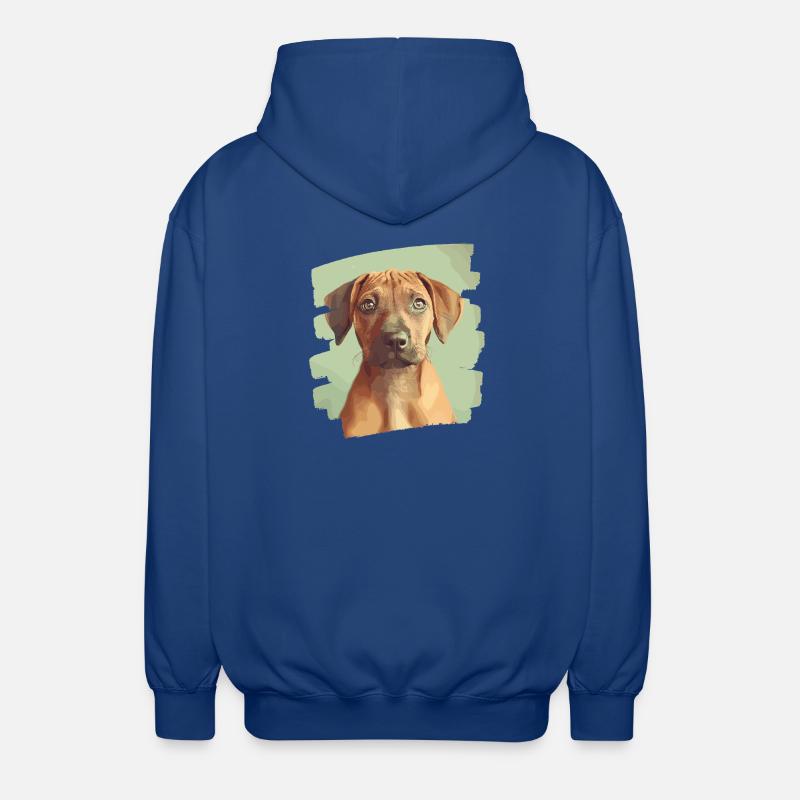 Rhodésian Ridgeback - Veste à capuche unisexe - bleu royal
