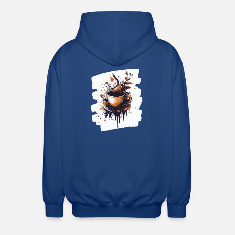 Café Café Amateurs de café - Veste à capuche unisexe - bleu royal