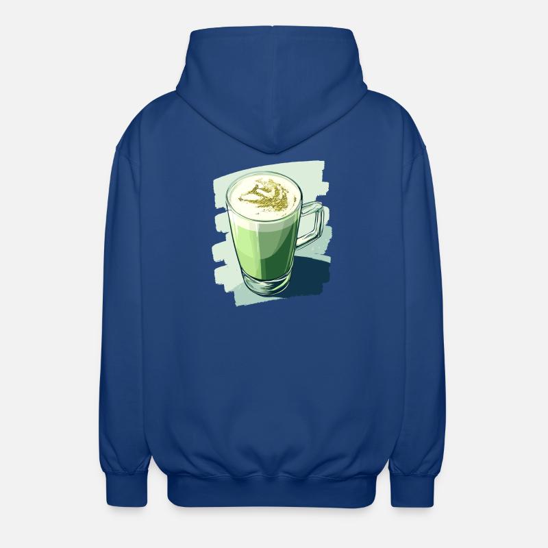 Matcha Latte Lover Thé vert - Veste à capuche unisexe - bleu royal