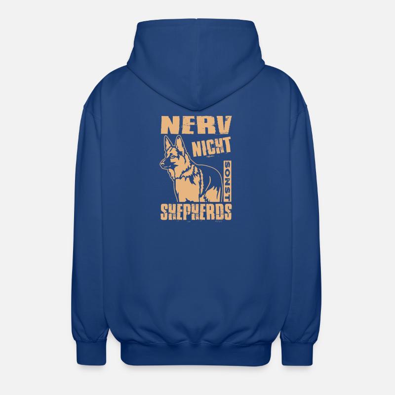 Schäferhund Geschenke Hund Herrchen Gassi - Unisex Kapuzenjacke - Royalblau