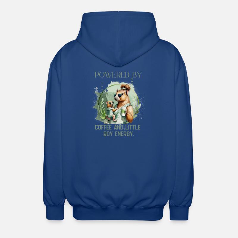 Boy Mom – Énergie Calme | Maternité douce - Veste à capuche unisexe - bleu royal