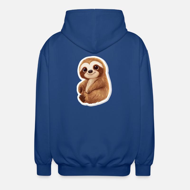 Faultier - Unisex Kapuzenjacke - Royalblau