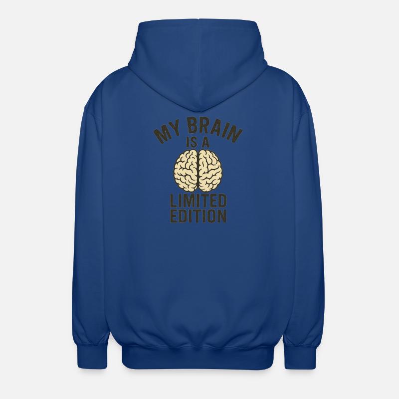My Brain est une édition limitée - Veste à capuche unisexe - bleu royal