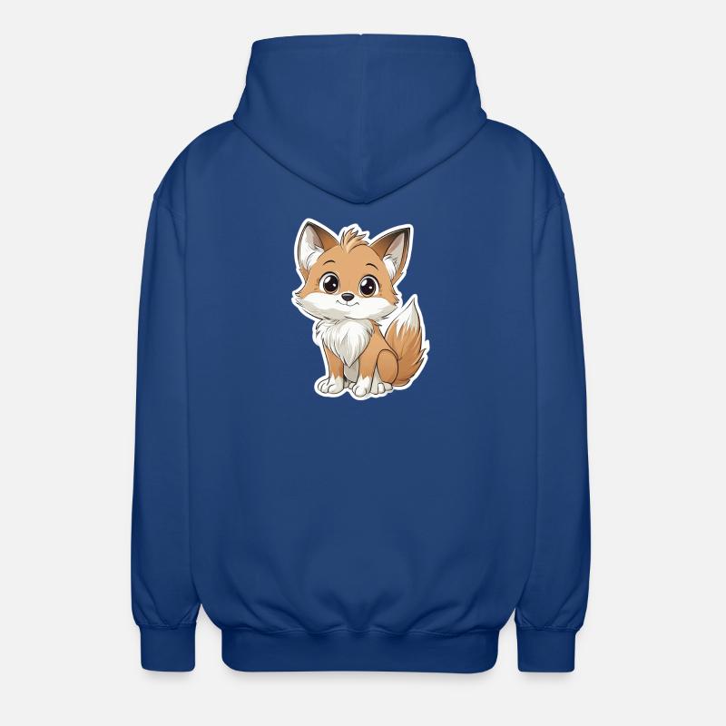 Fuchs - Unisex Kapuzenjacke - Royalblau