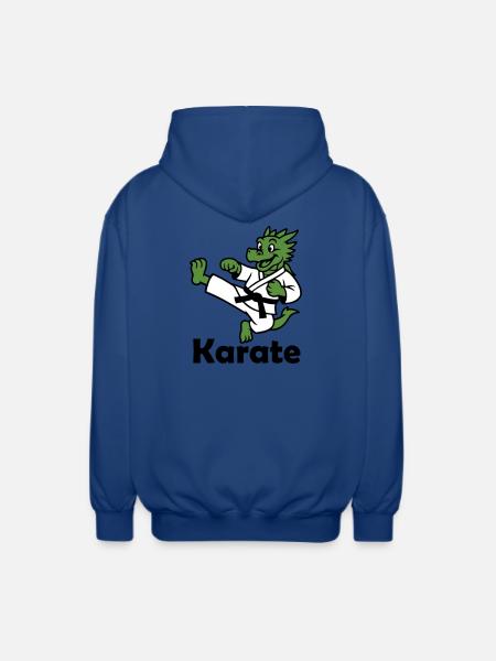 Karaté Dragon - Veste à capuche unisexe - bleu royal
