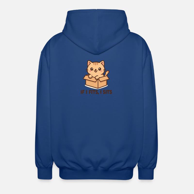 Kätzchen im Paket mit Spruch - Unisex Kapuzenjacke - Royalblau