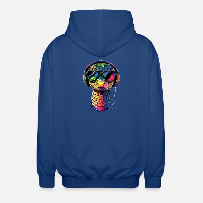 Schlange Python Kobra Klapperschlange Schlangen - Unisex Kapuzenjacke - Royalblau